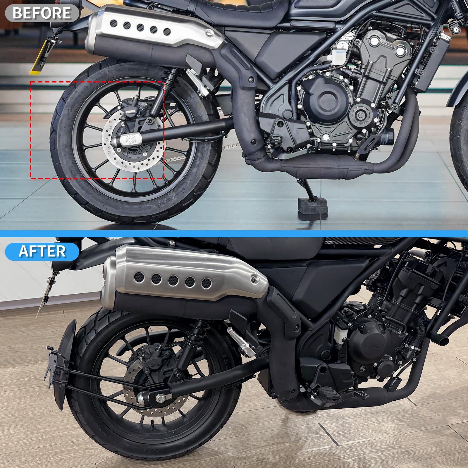 Amazon | GFARDMOTO リアフェンダー マッドガード（ナンバープレート